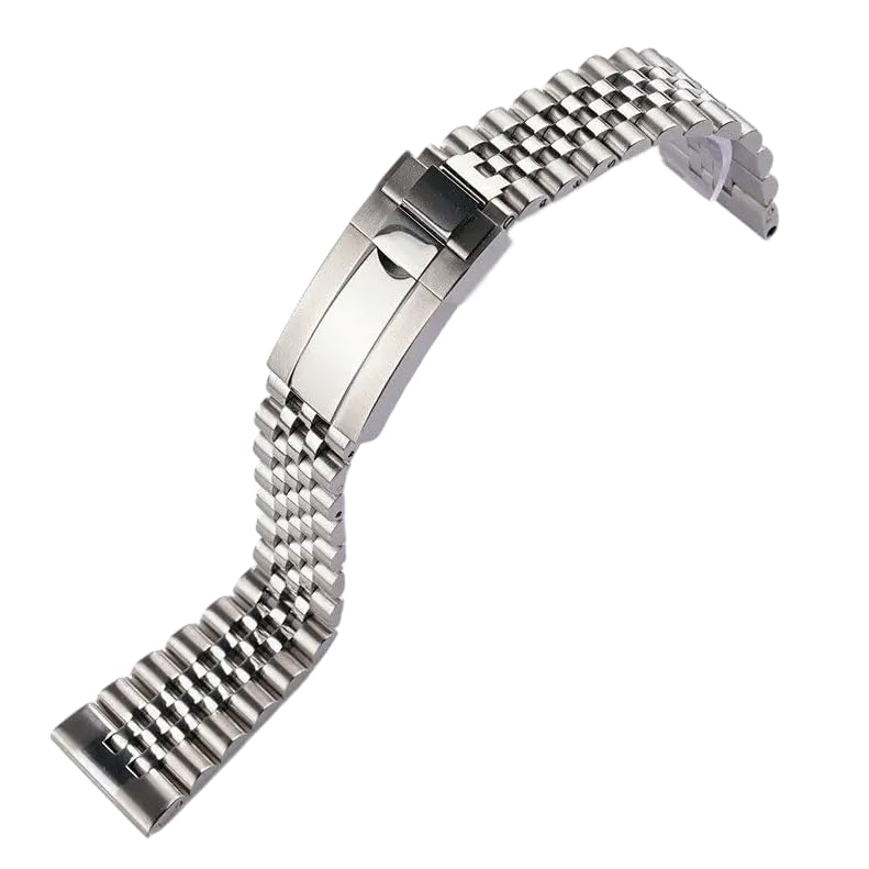 Bracelet montre acier 20mm à maillons pleins et bout droit pour Tudor
