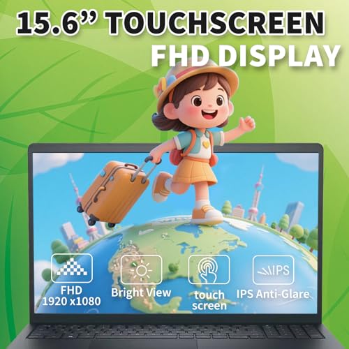 Image of Dell Inspiron 15 3530 Touchscreen Laptop Computer - 64GB RAM, 2TB SSD, Intel 10-Core i5 1334U(up to 4.6GHz), 15.6'' FHD IPS, Intel UHD Graphics, Win 11 Pro, Wi-Fi 6, HDMI, w /Accessories