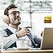 TOZO HT2 Hybrid Active Noise Cancelling Headphones, Wireless Over Ear Bluetooth Headset, 60H Playtime, Hi-Res Audio Custom EQ via App Deep Bass Comfort Fit Ear Cups, for Home Office Travel Khaki