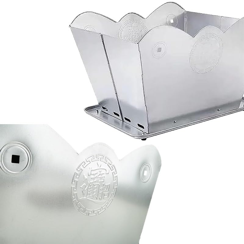 Incinerador Plegable,incinerador de Jardín, Contenedores for Quemar Basura, Hoguera for Exteriores, Adecuado for Basura, Hojas de Jardín(Silver)