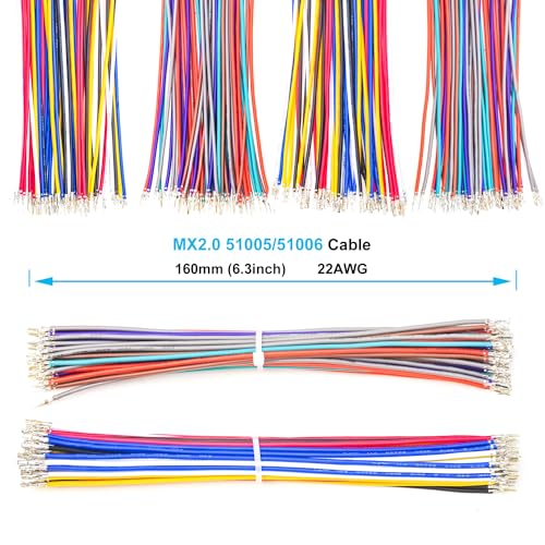 Kit conector de cable MX2.0 2.0mm para 2-10 pines miniatura 3
