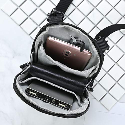 Van Caro Small Crossbody Bag Sling Side Shoulder Bag Travel Passport Wallet Bag Neck Pouch Cell Phone Purse for Men Women4