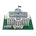 Runsong Creative 3D Puzzle Paper Model White House DIY Fun & Educational Toys World Great Architecture Series, 40 Pcs