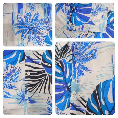 Image of LERIYA FASHION Men's Rayon Shirt - Summer Button Down Shirts | Half Sleeve Printed |Formal |Casual Stylish (Available in Plus Size)