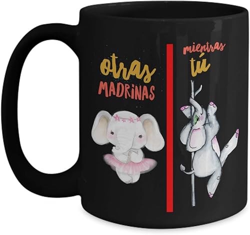 Miniatura 3 de Regalo para Madrina  Taza de Cafe para navidad  Perfecto regalo para graduados, profesionales y estudiantes de enfermeria  Vaso con afirmaciones po