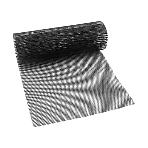 Car Mesh Grille, 100*30cm Universal Aluminium Alloy Car Racing Grill Net Vent Tuning Durable Honeycomb Grille Mesh for Bumper, Hood Vents, Fenders (3*6MM) Cover