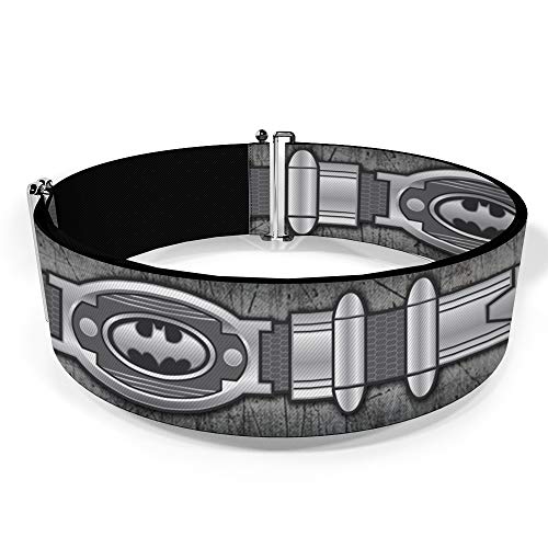 Buckle-Down DC Comics Belt, Cinch Belt Batman Utility Belt Grays, 3.0 Inch Wide, Adjustable2