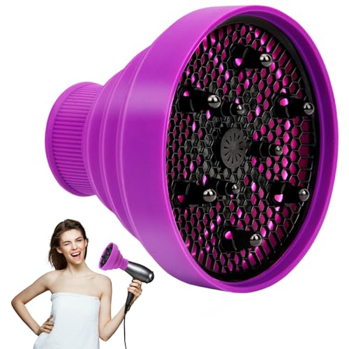 Difusor Pelo Rizado,Difusor Universal para Secador,Difusor para Secador Cabello,Difusor Pelo Plegable Universal,Difusor Secador Silicona,Difusor Silicona Plegable para Secador Pelo