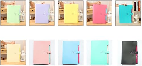 Miniatura 3 de NUOBESTY 5 carpetas de archivos rojas con bolsillos, organizador de archivos expandibles, organizador de calcomanías, carpeta de acordeón, carpeta