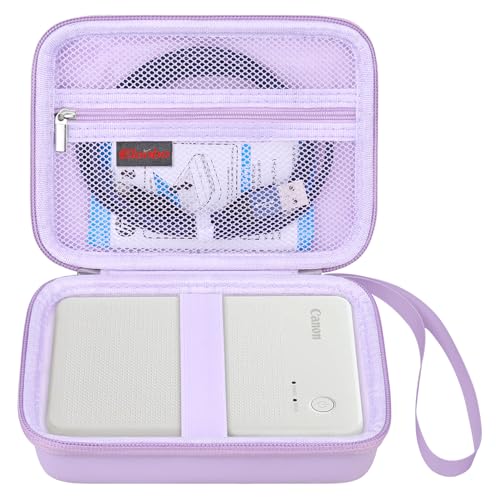 Elonbo Kodak Mini Shot 3 Retro 4Pass 2 en 1 Maleta de cámara Digital instantánea, Bolsa de Viaje para impresoras fotográficas portátiles, Bolsillo de Malla Adecuado para Papel de impresión, Morado