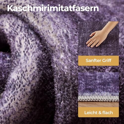 Tapis aspect usé haut de gamme Kokia Abstracter doux et confortable