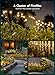 Brightown Solar Garden Lights - 4 Pack 48 LED Firefly Lights with 2 Lighting Mode, Sway by Wind, Waterproof Solar Light for Outdoor Outside Yard, Warm White