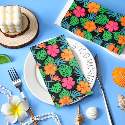 Servilletas de papel desechables con diseño botánico de alta absorción 3