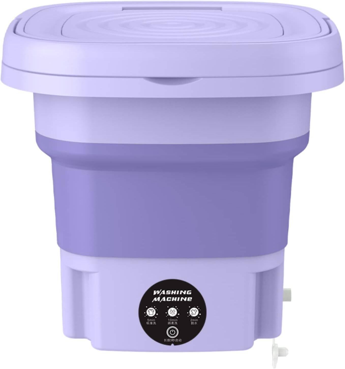 Folding Washing Machine, Mini Automatic Clothes Washer, Portable, Lightweight, Multi Colour