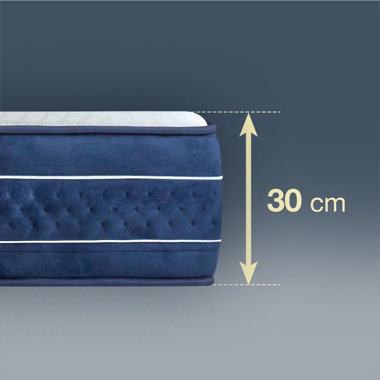 KUO Dream LuxDream Matratze, viskoelastisch, mit Wolkeneffekt, Dicke 30 cm, 160 x 200 cm