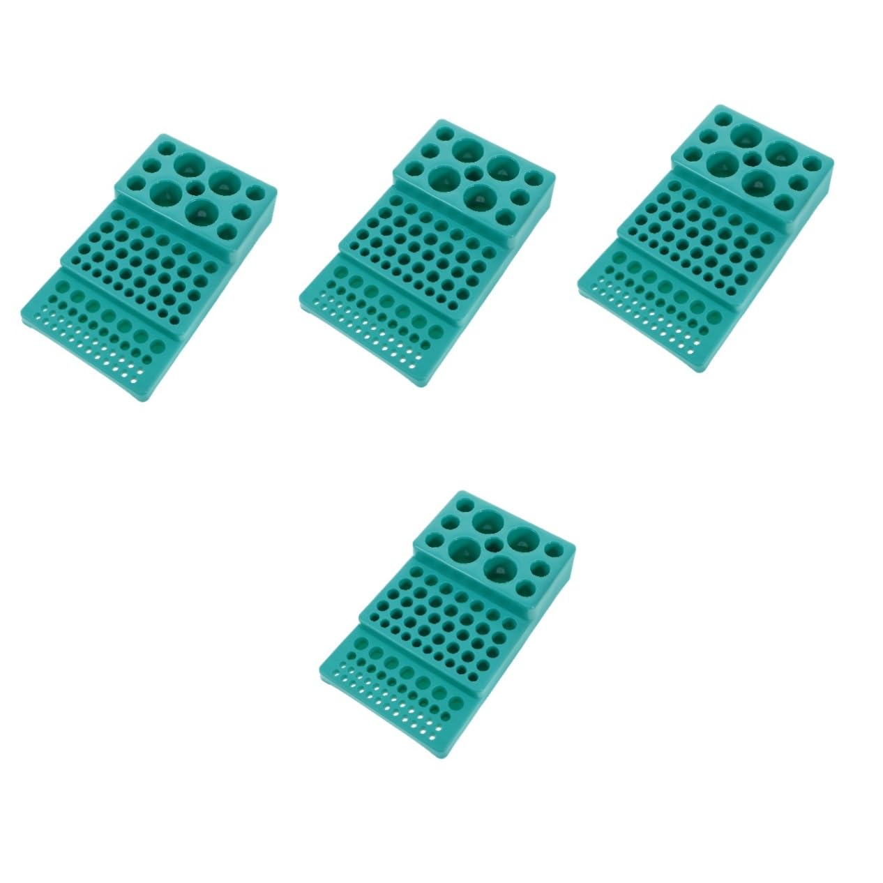 OUNONA 4stücke Test Tubes Rack Wiederverwendbarer Organisator Für Laborproben Stabiler Kunststoffständer Für Testrohre Mit Praktischer Für Effiziente Lagerung Und Organisation