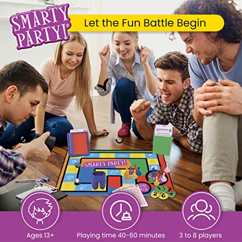 Juego de Trivia Familiar Smarty Party, 5.a Edición, para Edades de 13 Años en Adelante, 3 a 8 Jugadores miniatura 7