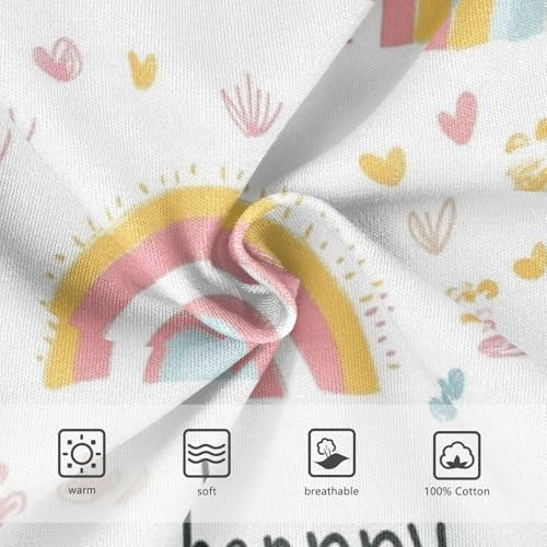 Wusikd Cute Hedgehog Boys' Underwear Cotton Rainbow Clouds Boys Briefs Soft Toddler Underwear 2T3