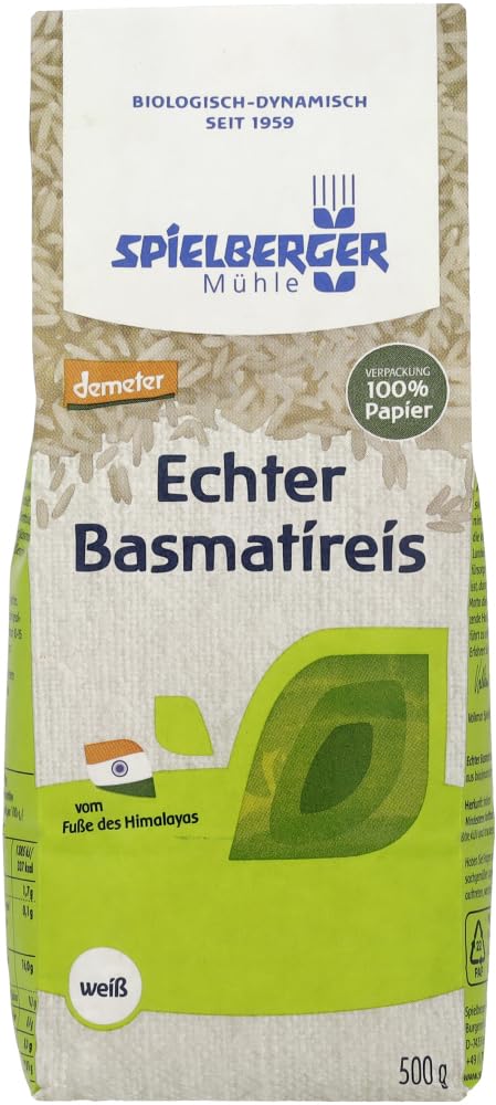 Echter Basmatireis, weiß, demeter 18 x 500 g