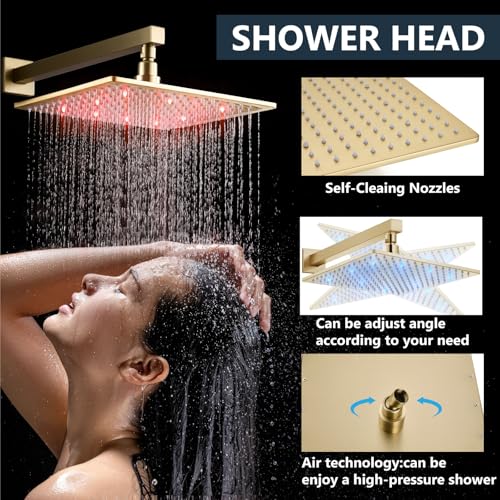 Ensemble de robinet de douche mural complet avec kit de garniture et mitigeur