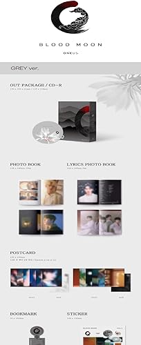 Miniatura 2 de ONEUS BLOOD MOON 6th Mini Album 3 Version SET CD+1p Poster+PhotoBook+PhotoCard+Message PhotoCard SET+Tracking Kpop Sealed