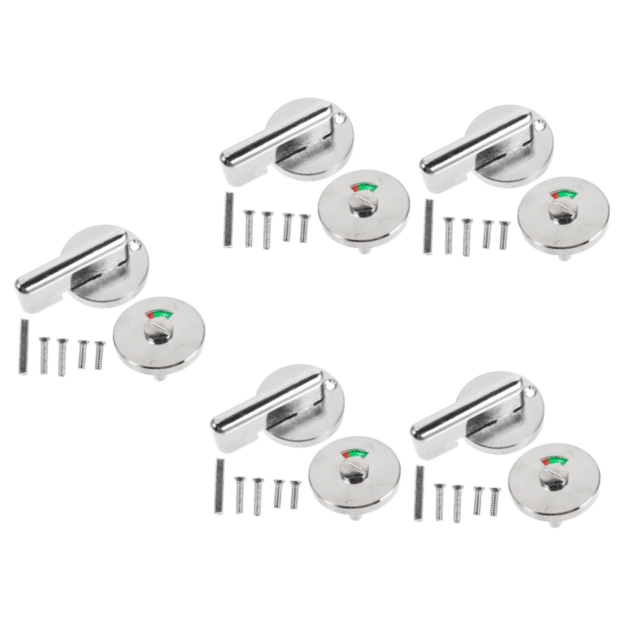 HOMSFOU 5pezzi Serratura Per Indicatore Chiusura Privacy Per Wc Pubblici e Privati Facile Installazione e Applicazione Uffici Ristoranti e Commerciali