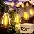 luckystyle 120FT LED Outdoor String Lights with 30+2 Edison Shatterproof Waterproof Bulbs, 2700K Commercial Grade Patio Lights, Heavy Duty Outside Hanging Outdoor Lights for Garden Porch Deck Decor