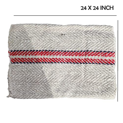 Cotton Cleaning Duster/Pocha For Home Floor Cleaning, Floor Cloth Pocha Mop, Cleaning Sets Wet And Dry, Size, 24X24 Inches(Set Of 4), 250 TC, White