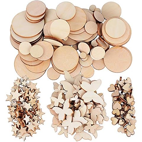 Embellissements en Bois JNCH 200pcs Cover