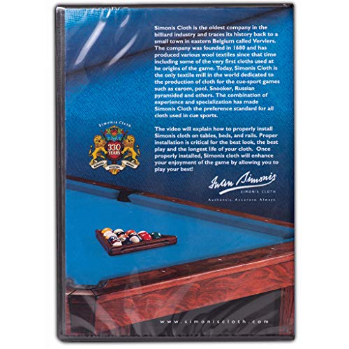Iwan Simonis Billiard Pool Table Cloth Installation Training Dvd (1 Dvd Rail Cloth) #TOP1