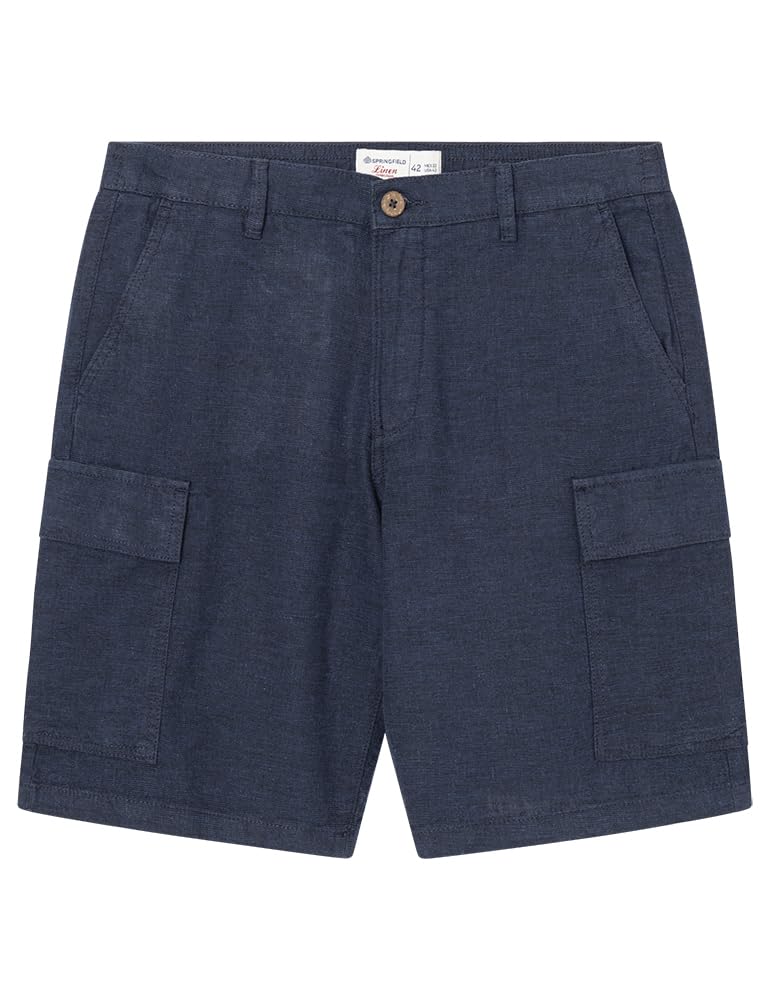 SPRINGFIELD Reconsider Bermuda Cargo de Lino Hombre