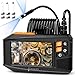 Endoskopkamera mit Licht 5m, Ennovor 1080P HD Digital Doppelkopf Endoscope mit 4.3-Zoll-IPS- Bildschirm, IP67 Wasserdicht Rohrkamera mit 8 einstellbaren LEDs, 8mm Schlangenkamera Inspektionskamera