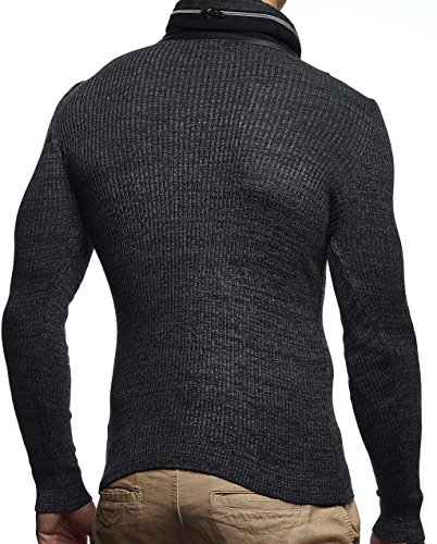 Leif Nelson Maglione Uomo Felpa a Maglia LN-1640