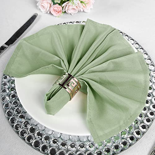 Servilletas de Tela Cuadradas Verde Salvia Pack x25 17" x 17" miniatura 5