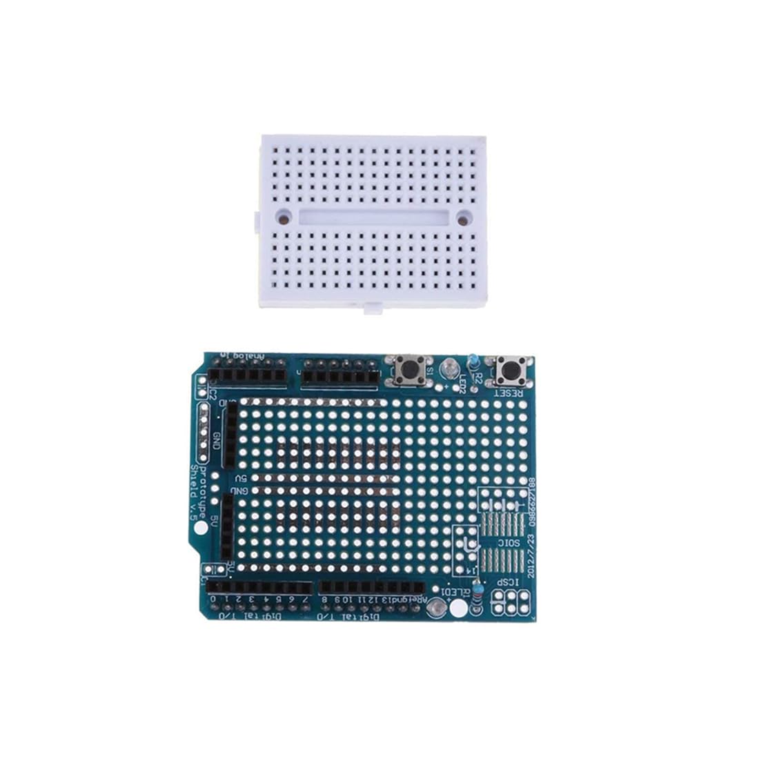 HiLetgo 2pcs UNO R3 Proto Shield Prototype Expansion Board with SYB-170 Mini Breadboard Based for Arduino UNO R3 ProtoShield
