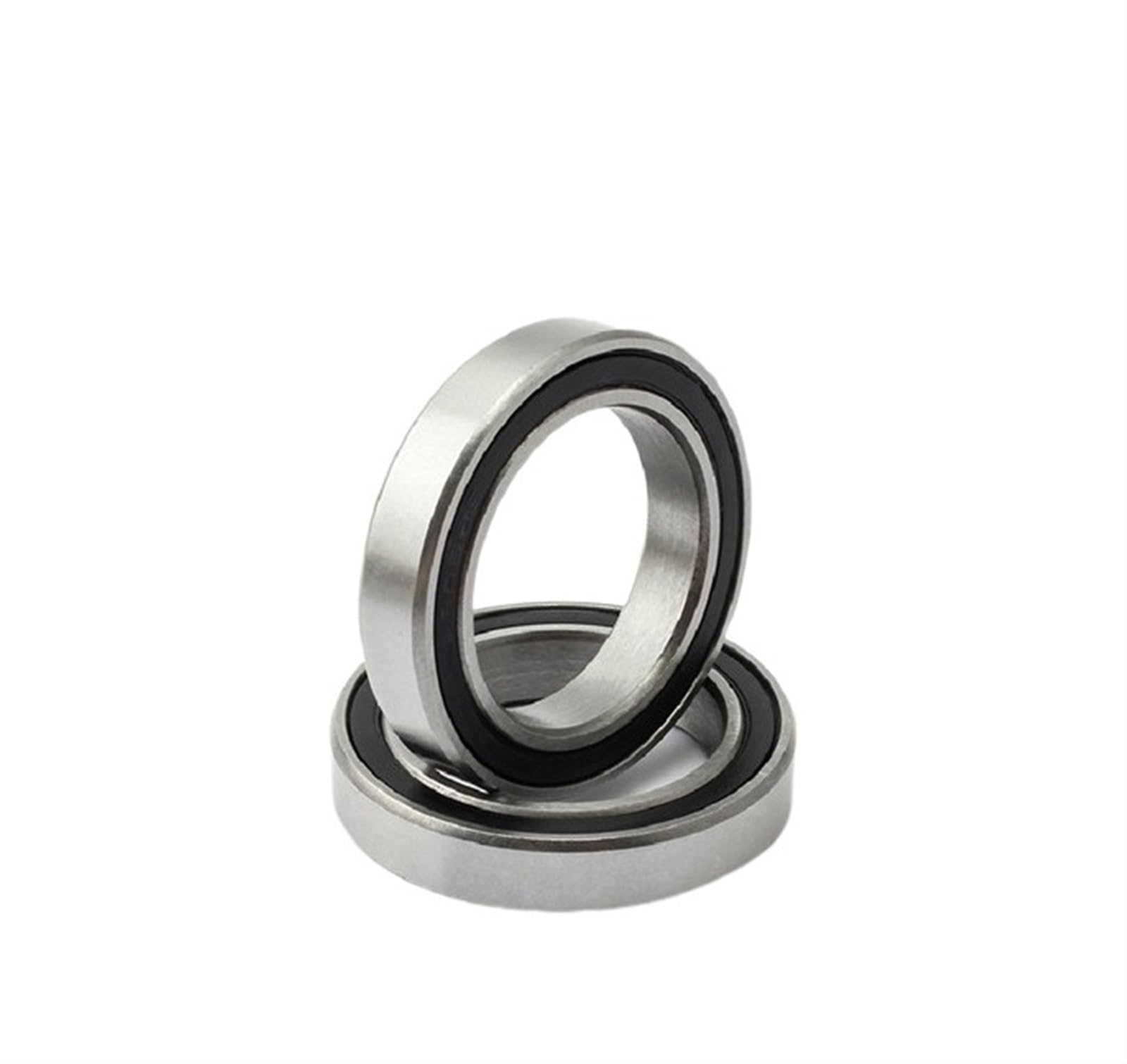HYUJNAFZR Bimetal Seal Shield Micro deep Groove Bearing 2pcs 18307-2RS 18x30x7mm Hybrid Ceramic Ball Bearings