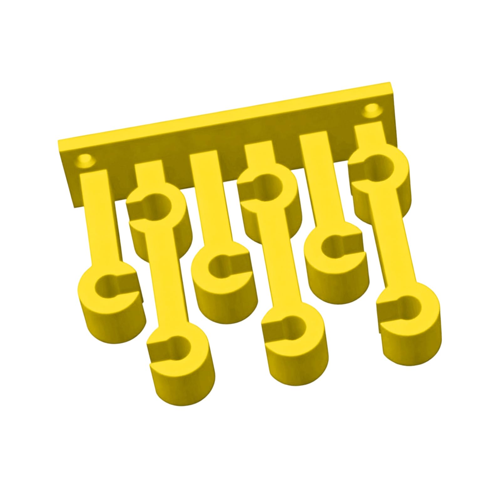 Jazuaiao Yellow 3D Printed Screwdriver Holders Wall Mount Tool Organizers User Friendly Materials Tool Hanger For Garage And Workshop Screwdriver Wall Hanger