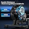 DMASUN Rameur Musculation D'appartement, 32 Niveaux de Résistance Magnétique Silencieuse avec 7 Couleurs D'éclairage, Rameur Pliable Compatible APP et à Double Rail, Capacité de 160 kg
