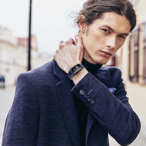 Runostrich Sport Loop Nylon Watch Straps - Compatible with Fitbit Charge 6/5, Adjustable Breathable Replacement Soft Nylon Loop Wristband for Women & Men