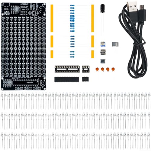 Kit Electrónico De Visualización De Música Led Sensible Al Sonido Para Proyectos Educativos Y Generación De Patrones De Luz De Ritmo En Tiempo Real Kit