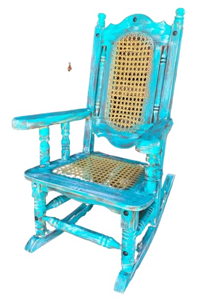 Silla Mecedora Para Adulto Estilo Vintage En Madera Cedro...