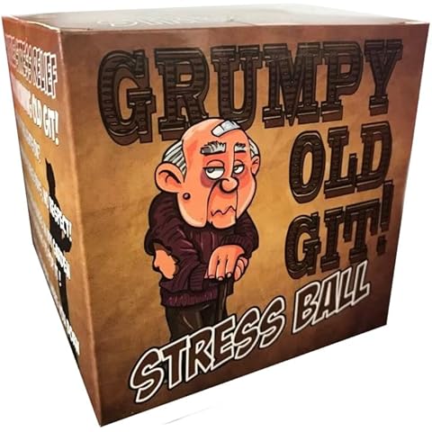 Laughing FOX Products Grumpy Old Git Stress Ball Relief Funny Joke Novelty Office Secret Santa Gift for Him Men (LFP1014) Cover