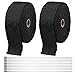Bende Termiche Moto - Bibykivn Termico Collettori di Scarico, Nastro Termico Isolante per Scarico Marmitta Motociclette, con 10 Pezzi di Fascette per avvolgimento Collettore di scarico moto (Nero)