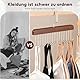 Gürtelhalter Kleiderschrank, 2 Stück Holz Gürtelaufhänger mit 8 Haken, 360°Drehbar Holz Krawattenhalter Gürtelbügel für Schals Krawatten Gürtel Socken(Retro)