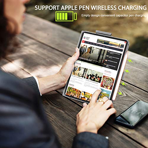 Www Ipad Pro 12.9" Case 2018 3Rd Generation,(Support Apple Pencil Charging) Luxurious Genuine Leather Case With Apple Pencil Holder For Ipad Pro 12.9" 3Rd Gen (With Auto Wake & Sleep Function) Black #TOP2