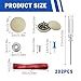 202 Pieces Car Roof Headliner Repair Button Kit, Car Ceiling Fabric Repair Pins with Tool & Tack, Auto Roof Snap Rivets Retainer for Sagging Vehicle Interior Lining Repair Buckle (Beige)