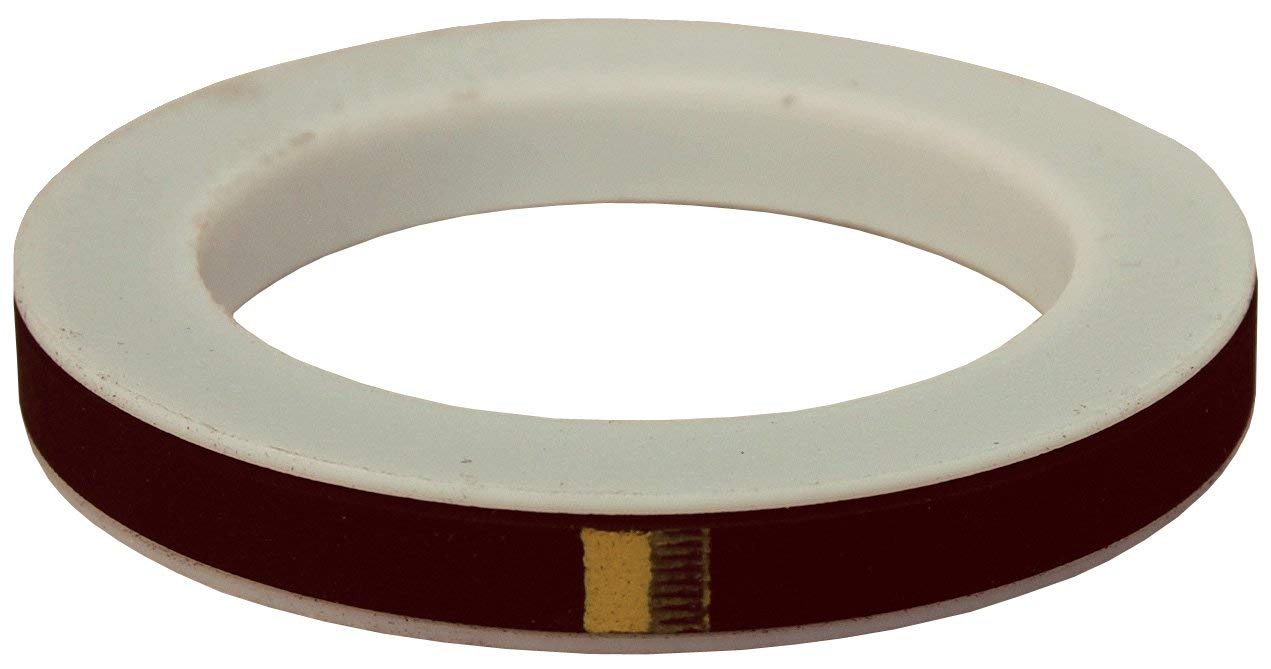 Dixon 125GTFVI PTFE Gasket with FKM Filler, 1-Yellow Stripe, 1.25"
