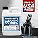 IMPRESA Shaver & Razor Cleaning Solution - 34 Fl Oz Liquid Refill - Compatible with Braun Clean & Renew Series 3, 7 & 9 Cartridges - Scent-Free Shaver Cleaning Liquid