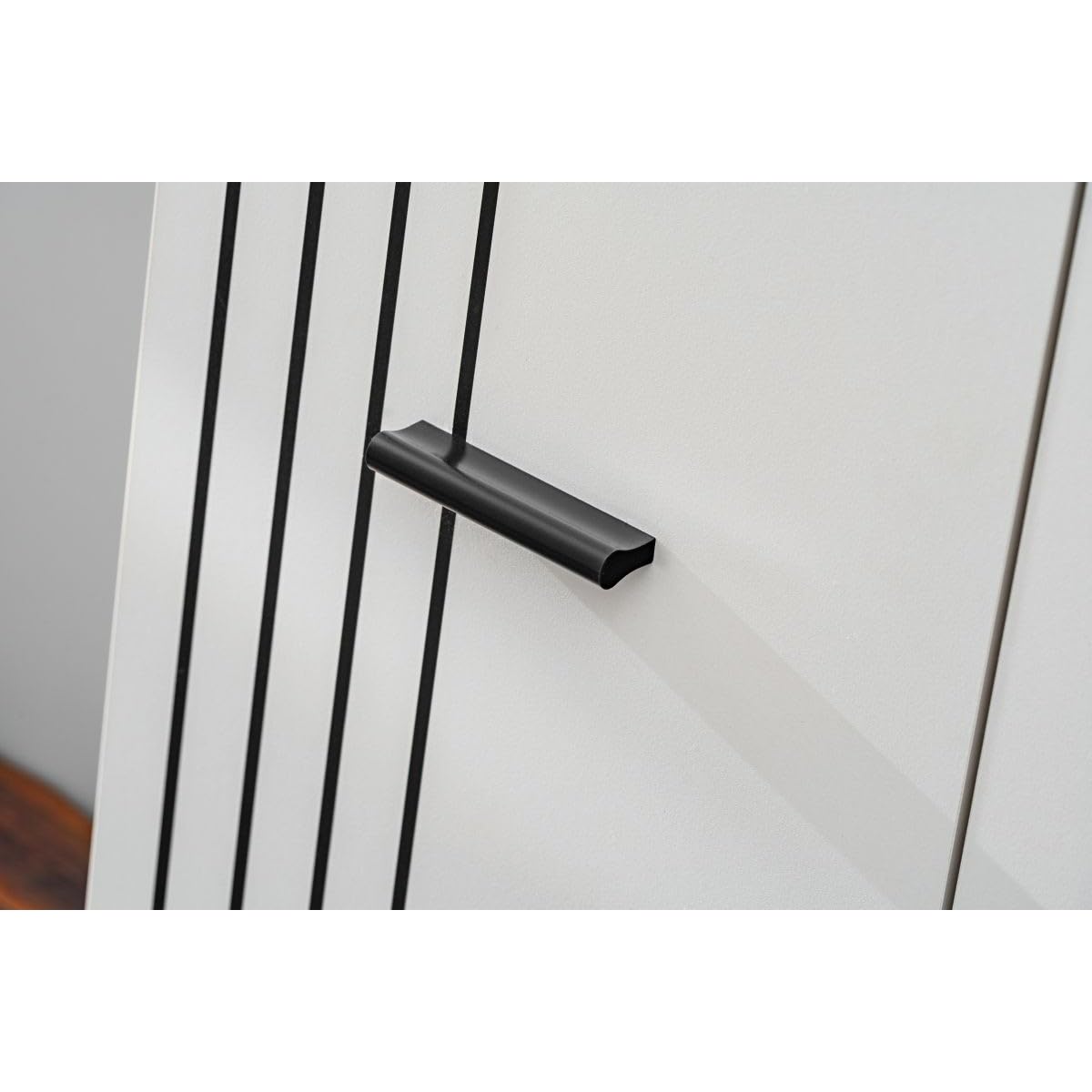 Paris Prix Ensemble Vestiaire Rembourré 3P Hugo 90cm Gris & Noir