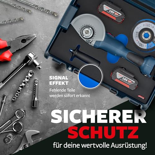 APTEX schuimvulling geschikt voor Bosch accu-haakse slijper GWS 18V-10 voor L-Boxx 136 - Afbeelding 6